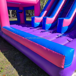 Lâu Đài bơm hơi thiết kế mới nhất trượt đôi bouncy nhảy lâu đài Kho Giá - Product Image 4