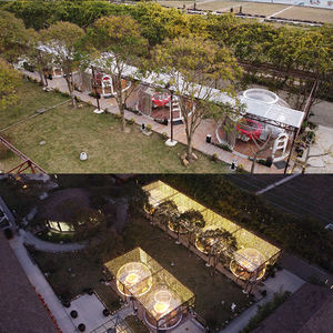 Diamètre <span class=keywords><strong>3m</strong></span> 3.5m 4m 4.5m 5m 6m serre transparente en <span class=keywords><strong>polycarbonate</strong></span> maison dôme personnalisée - Product Image 5