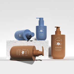 <strong>2025</strong> Luxury New Design PET Shampoo and Conditioner Bottles Custom Unique Plastic Lotion Pump Bottle 200ml 400ml 500ml - Product Image 3