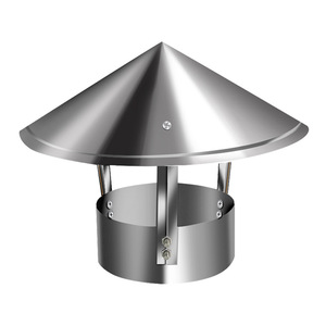 En stock : Capot de cheminée en acier inoxydable 304/201 pour poêle et foyer, couvercle de cheminée, capot de ventilation des fumées, <span class=keywords><strong>tuyau</strong></span> d'échappement - Product Image 1