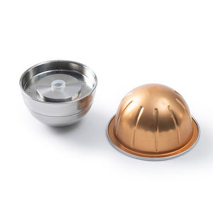 Juego de cápsulas recargables vacías, cápsula de café de acero inoxidable 304, compatible con <span class=keywords><strong>Vertuo</strong></span> <span class=keywords><strong>Next</strong></span>, máquina de café de cápsulas <span class=keywords><strong>Vertuo</strong></span> Pop - Product Image 3