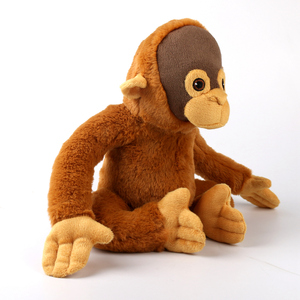 GRS bersertifikat 100% bahan daur ulang mewah Orangutan mainan jenis monyet dengan PP kapas mengisi