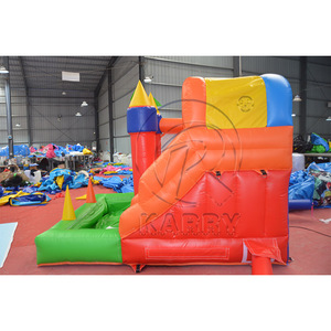 Château gonflable commercial en PVC très populaire pour les fêtes d'enfants, château de saut gonflable d'extérieur avec toboggan - Product Image 3