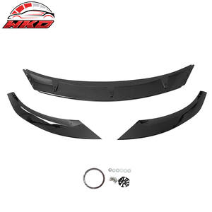 Pour Tesla Model 3 2024-2025, lèvre de pare-chocs avant en PP noir brillant, 3 pièces - Style IKON V4, pièces automobiles de haute qualité, kit carrosserie - Product Image 4