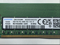 RAM Server Enterprise DDR5 4800MHz 32GB M321R4GA0BB0-CQK ECC RDIMM, Memori Latensi Rendah untuk Peningkatan Rak Cloud Pusat Data