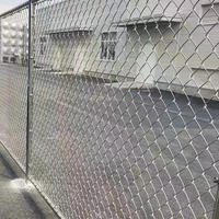 Malla de Alambre Galvanizado en Rollo para Cercas de Eslabones, para Cercas Temporales en Obras de Construcción, Uso Flexible en Exteriores