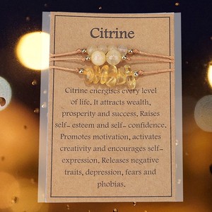 Ensemble de bracelets en <span class=keywords><strong>pierre</strong></span> Nouveau bracelet de perles en cristal jaune avec améthyste - Product Image 2