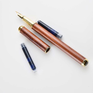 Pluma de caligrafía GemFully, la mejor venta, respetuosa con el medio ambiente, marca de cliente ejecutivo, pluma estilográfica de madera con diamante - Product Image 2