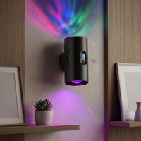 Lumières LED RGB murales intelligentes à détection de mouvement, rechargeables, magnétiques, à dégradé de couleurs, pour une ambiance lumineuse.