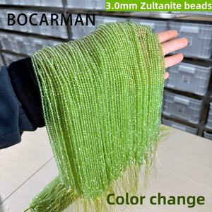 Piedras Sueltas de Sultanita Sintética que Cambian de Color de la Marca BOCARMAN, Forma Triangular, Gemas para Joyerí<span class=keywords><strong>a</strong></span>, Venta al por Mayor de Fábrica China - Product Image 6