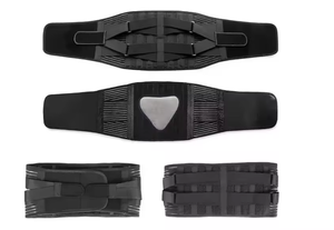Cinturón de Soporte Lumbar AOFIT Ajustable, Transpirable, Negro, Doble Compresión, para Deportes y Uso Diario - Product Image 3