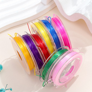 Colorful Mini 0.8mm Crystal <b>Elastic</b> Thread Flat Beading Thread DIY Jewelry Accessories - Product Image 3