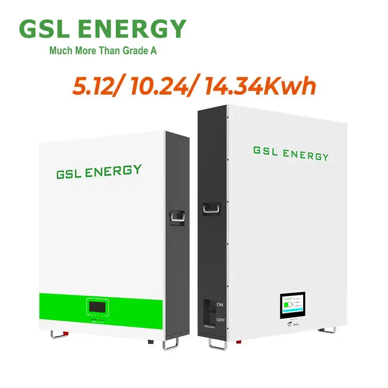 GSL ENERGIA Bateria de parede para armazenamento de energia doméstica barata, bateria de parede com potência de 200Ah, 48V, 10Kw Lifepo4