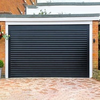 Porte à enroulement automatique en aluminium moderne, résistante au vent, à commande électrique, pour entrepôt