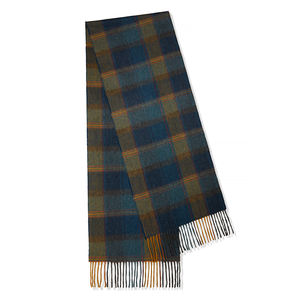 सी शुद्ध कश्मीरी बुने हुए पारे हुए सड स्कार्फ महिलाओं के शॉल को चेक किया ओम अनुकूलित ऊनी शानदार - Product Image 1