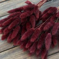 YC Décorations d'intérieur : Bouquet de fleurs séchées teintes Lagurus Ovatus, vente en gros d'usine, fabriqué avec la technique de teinture, herbe queue de lapin