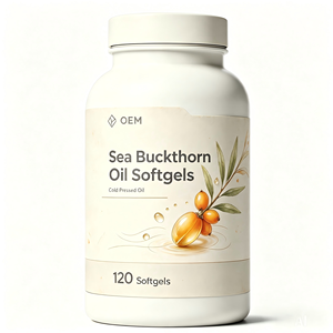 Cápsulas de aceite de hombrillo de mar con Omega-7, directamente de fábrica OEM ODM, para apoyar la salud del cabello, la piel y las uñas. - Product Image 1