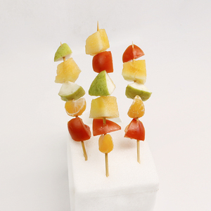 أسياخ شواء من الخيزران قابلة للتحلل الحيوي بطول 20/30/35 سم، عبوات مخصصة بالجملة، أعواد خشبية مستديرة للاستخدام مرة واحدة - Product Image 5