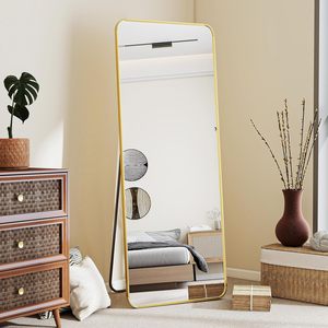 <span class=keywords><strong>Miroir</strong></span> sur pied pleine longueur sur mesure, certifié, durable, haut de gamme et grand format pour salon - Product Image 2