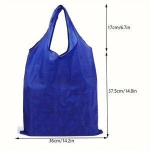 Vietnam Factory Logo Print <b>Folding</b> Shopping <b>Bag</b> Reusable Nylon Tote Custom Portable Polyester Foldable - Product Image 4