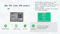 NDN701 Module iot de communication LoRa bidirectionnel SX1276 470MHz/950MHz 20dBm 3.3VDC compact à faible puissance