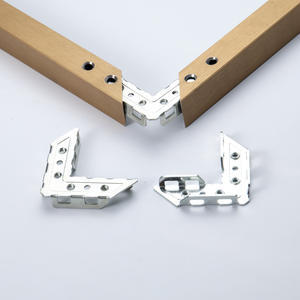 Supports d'angle pour poignées de meubles en fer pour la fixation de vis à tête fraisée de forme spéciale - Connecteurs modernes pour cuisines et meubles d'extérieur - Product Image 3