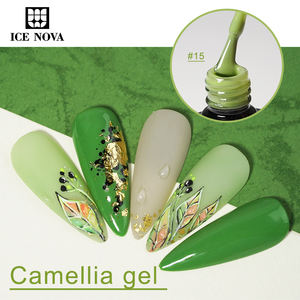 Vernis Gel Camellia Semi-Transparent Couleur 15ml – Collection Été – Échantillon de Vernis Gel – Fournitures pour Ongles – Kit de Vernis Gel - Product Image 3