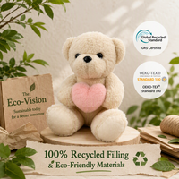 Nouvelle Peluche Ours Mignonne en Forme d'Écharpe pour Couple, Coussin Confortable en Coton PP Lavé, Polyester Ultra Doux, ODM pour Anniversaire