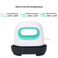 Presse à Chaud Portable Facile à Utiliser pour T-shirts, Chaussures, Chapeaux – Mini Fer à Repasser Portable pour Impression Thermique et Projets DIY