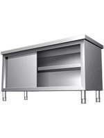 Table de travail robuste en acier inoxydable 304, finition polie, étagère réglable, table de préparation commerciale, épaisseur 0,6 mm, approuvée par la NSF
