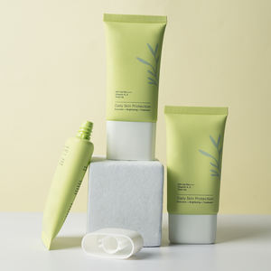 عينة مجانية 30-40 أنابيب ضغط بلاستيكية مسطحة مع سدادة كريم Bb أنبوب فائق واقي من الشمس لتعبئة مستحضرات التجميل - Product Image 1