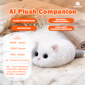 Juguete <span class=keywords><strong>de</strong></span> Peluche Inteligente con IA <span class=keywords><strong>de</strong></span> Walulu, Simulación <span class=keywords><strong>de</strong></span> Gato, para la Educación y el Aprendizaje Temprano <span class=keywords><strong>de</strong></span> los Niños, Regalo <span class=keywords><strong>de</strong></span> Cumpleaños para Niñas - Product Image 1