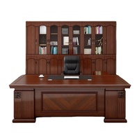 Elegante scrivania da ufficio Set tavolo unico per capi, presidenti, manager e presidenti, ideale come scrivanie esecutive