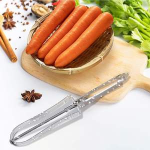 Pelador de Frutas y Verduras Giratorio Multifuncional, Pelador de Frutas Mágico Trio con Cuchilla de Acero Inoxidable - Product Image 5