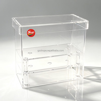 Boîte de présentation en acrylique SHP pour roses, 3 trous, vitrine transparente pour fleurs, pour vitrine de magasin, comptoir, vente en gros