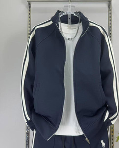 Ensemble de survêtement pour <span class=keywords><strong>homme</strong></span> LEDUO, deux pièces, fermeture éclair, rayé, vêtements de sport décontractés, tissu doux et confortable, <span class=keywords><strong>tenue</strong></span> décontractée pour tous les jours, coupe ample - Product Image 3