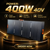 Oukitel Ecoflow 400W 350 Watt Panneau Solaire Portable Pliable pour Recharger les Grandes Stations d'Énergie Rechargeables