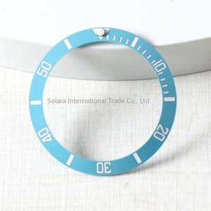 Insert de lunette de montre 38 mm en céramique/aluminium pour Submariner <span class=keywords><strong>Seiko</strong></span> <span class=keywords><strong>Mods</strong></span> pour GMT Yacht-master NH35 Accessoires de montre Anneau de lunette - Product Image 5