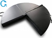 Ventes directes d'usine Fitness pliant pôle tapis de danse tapis de sécurité Crash tapis de danse personnalisé Durable unisexe musculation