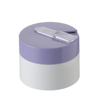 ODM vide PP pot en plastique crème pots de luxe nouveau style cosmétique conteneur pots en plastique avec couvercles et cuillère