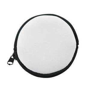 Listo para enviar Neopreno Mini Cartera con cremallera resistente a los arañazos Bolsa de maquillaje Bolsa de monedas lavable Sublimar Bolsa en blanco Impreso - Product Image 4