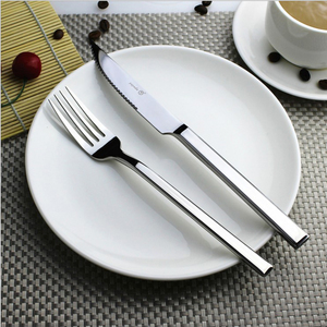 18/10 khách sạn <span class=keywords><strong>Flatware</strong></span> số lượng lớn dao kéo dày xử lý Bạc 4 cái thép không gỉ thiết lập dao kéo - Product Image 3