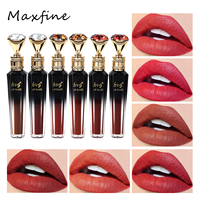 Lot de brillants à lèvres diamantés BVG – Rouge à lèvres en gros, anti-transfert, longue tenue, effet velours, couleur lèvres liquide, maquillage cosmétique