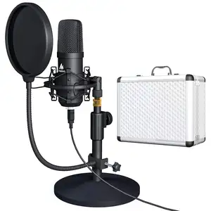 בסיטונאות מיקרופון הקלטת מחשב אודיו-MAONO מקצועי מתכת קול הקלטת Usb הקבל סטודיו מיקרופוני מחשב מיקרופון הקלטת פודקאסט משחקי מיקרופונים