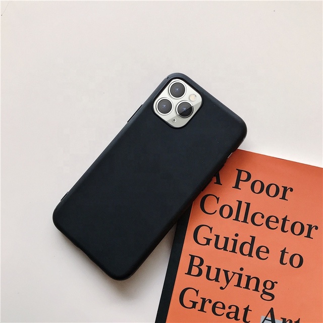 IVANHOE for iphone SE 2020 Case for iphone 11Pro Max XR X 10 XS Max 7 8 6S Plus Case Solid Color Soft Silicone Plain Back Cover