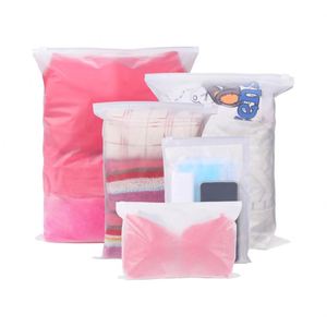 Sacs en plastique refermables réutilisables, pochettes d'organisation étanches pour bagages, pour le rangement des chaussures/cosmétiques de voyage, 5 tailles - Product Image 1