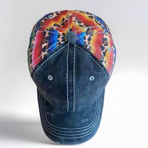 Casquette de baseball en denim unisexe avec impression de motifs amérindiens personnalisés pour femmes et hommes - Product Image 6