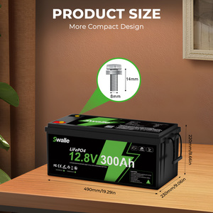 Bộ pin Lifepo4 12v 24v 300ah 100ah 200ah có sẵn tại kho EU, bảo hành 5 năm, dùng cho xe RV, năng lượng mặt trời, pin Lithium 12 Volt 300ah - Product Image 2