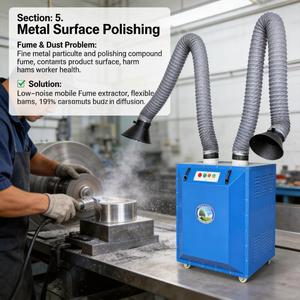 <span class=keywords><strong>Extracteur</strong></span> de fumée et de poussière portable industriel pour soudage, <span class=keywords><strong>d</strong></span>écoupe et meulage – Lasmokerextractor - Product Image 4