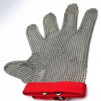 Gants anti-coupure en acier inoxydable 316 de qualité supérieure, résistants à la rouille, en maille métallique pour la transformation du poisson